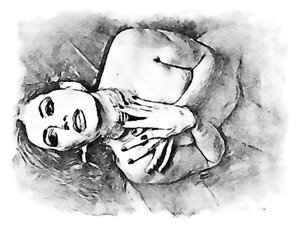 Liegende Frau