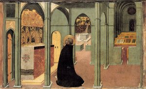 Pyhä Tuomas Akvinolainen rukouksessa, noin 1428-1432