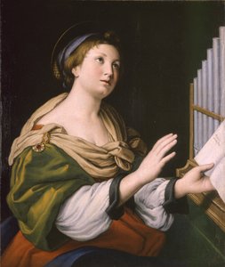 Pyhä Cecilia, vuosien 1640 ja 1650 välillä tekijältä Sassoferrato