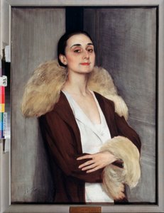 Melita Tchalokashvilin muotokuva, 20. vuosisata (tempera)