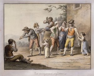 Neopolit elehtivät kuuromämykselle henkilölle; Napolilaiset oratoriset eleet, 1815