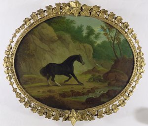 Käärmeen pelästynyt hevonen, 1792 tekijältä Sawrey Gilpin
