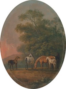 Tammat ja varsat [1795, Royal Academy of Arts, Lontoo, näyttelyluettelo] tekijältä Sawrey Gilpin