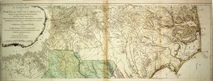 Pohjois- ja Etelä-Carolinan kartta