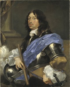 Charles X Gustave roi de Suede - Muotokuva Ruotsin kuninkaan Kaarle X Kustaasta (1622-1660), kirjoittanut Bourdon, Sebastien (1616-1671). Öljy kankaalle. Mitat: 102x82 cm. Tukholman kansallismuseo tekijältä Sébastien Bourdon