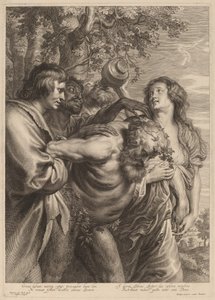 Humalainen Silenus tekijältä Schelte Adams Bolswert after Sir Anthony van Dyck