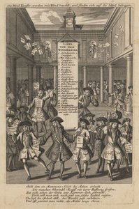 Tuulikauppiaat pudottavat rahaa..., noin 1720 tekijältä Schmid