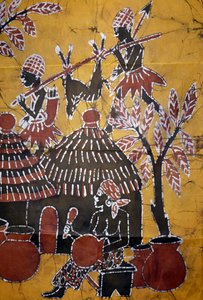 Batiikkitekniikalla tehty kangas, Togon käsitöitä tekijältä School African