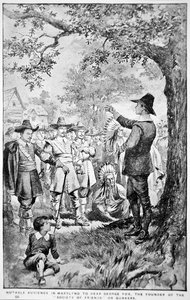 George Fox saarnaa Marylandissa tekijältä School American