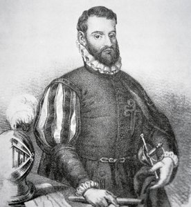 Pedro Menendez de Aviles (litho) tekijältä School American