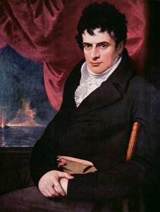 Robert Fulton (1765-1815) (öljy kankaalle) tekijältä School American