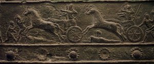 Balawatin portit muinaisesta Assyrian valtakunnasta (matalareliefi).