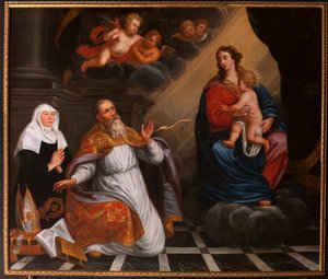 Pyhä Augustinus Pyhän Marian palvonnassa. 1692 (maalaus)