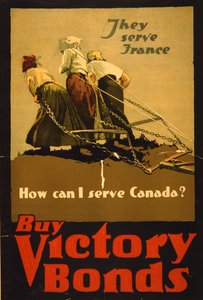 He palvelevat Ranskaa, kuinka voin palvella Kanadaa? Osta Victory Bonds