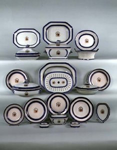 Chinese Export Dinner Service, n. 1790 (keraaminen) tekijältä School Chinese