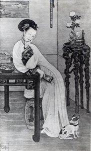 Keisarinna Dowager Cixi (litho) tekijältä School Chinese