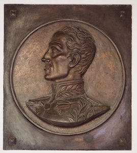 Simon Bolivar, bareljeef tekijältä School Colombian