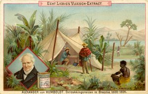 Alexander von Humboldtin löytöretki, Liebig-kortti (painettu)