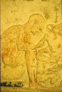 Muinainen Egypti, seinäkaiverrus/maalaus, Petosiriksen hauta, Tuna el Gebel, 300 eKr., kuvanveistäjä (kuva) tekijältä School Egyptian
