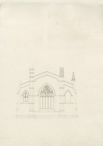 Burton-upon-Trent - Holy Trinity Church: piirustus, nd [?1820-luku] (piirustus) tekijältä School English