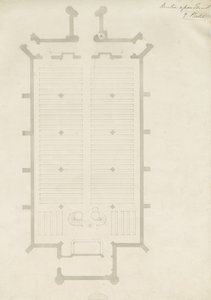 Burton-upon-Trent - Holy Trinity Church: piirustus, nd [?1820-luku] (piirustus) tekijältä School English