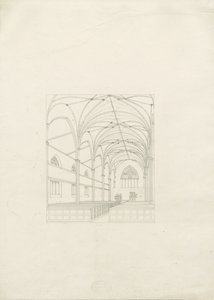 Burton-upon-Trent - Holy Trinity Church: piirustus, nd [?1820-luku] (piirustus) tekijältä School English