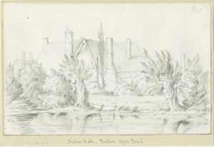 Burton-upon-Trent - Nether Hall: lyijykynäpiirros, nd [?1800-luku] (piirustus) tekijältä School English