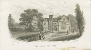 Dimsdale Old Hall: kaiverrus (vinjetti ja [?1800-luku] (painettu) tekijältä School English