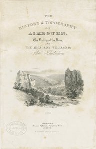 Dovedale - maisema: litografia (vinjetti ja [?1800-luku] (painettu) tekijältä School English