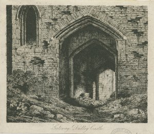 Dudleyn linna - The Gatehouse: etsaus ja [?1800-luku] (painettu) tekijältä School English