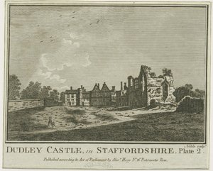 Dudley Castle - The Keep: kuparilevykaiverrus, [14.4.1775] (painettu) tekijältä School English