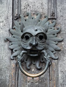 Durham Cathedral Sanctuary Knocker, kopio 1100-luvun pronssista alkuperäisestä (kuva) tekijältä School English