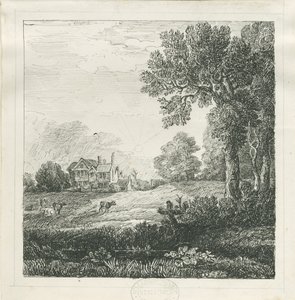 Eccleshall - Biana Hall: kynä- ja mustepiirustus, nd [c 1830] (piirustus) tekijältä School English