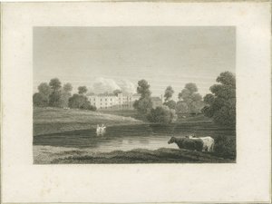 Enville Hall: kaiverrus ja [?1700-luvun loppu] (painettu) tekijältä School English
