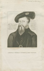 Hill Ridware - Admiral Thomas Seymoren muotokuva, Lord Sudley: kaiverrus, nd [c 1805] (tulostus) tekijältä School English