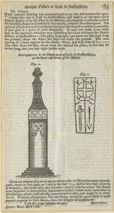 Purjo - "Antique Pillars": puupiirros, nd [c 1779] (tulostus) tekijältä School English