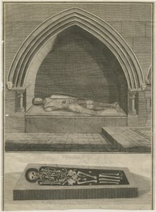 Mavesyn Ridware - Hugo Mavesynin hauta: kaiverrus, nd [? 18th cent] (painettu) tekijältä School English