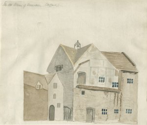 Stafford - Old House of Correction: akvarellimaalaus ja [?1800-luvun alku] (maalaus) tekijältä School English