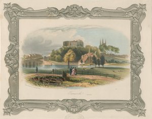 Tamworth Castle: teräskaiverrus (sävytetty), nd [c 1841] (painettu) tekijältä School English
