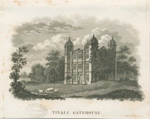 Tixall Hall - Gatehouse: kaiverrus (vinjetit) ja [1800-luvun alku] (painettu) tekijältä School English