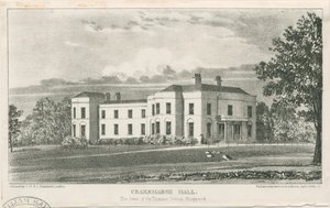 Uttoxeter - Crakemarsh Hall: litografia, nd [n. 1839] (vedos) (kuva) tekijältä School English
