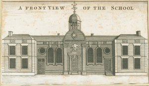 Wolverhampton - Grammar School: akvatintakaiverrus, nd [c 1751] (painettu) tekijältä School English