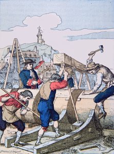 Telakka Louis XIV:n aikana (litho) tekijältä School French