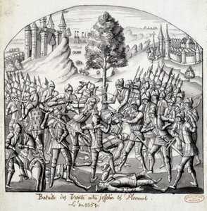 Trenton taistelu Josselinin ja Ploermalin välillä vuonna 1351 tekijältä School French