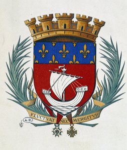 Pariisin Blazon "heittää ja uppoaa" tekijältä School French
