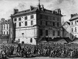Ranskan vallankumous: Ranskan vartijoiden ihmiset Saint Germain des Presin luostarissa Pariisissa 30. kesäkuuta