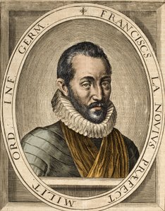 Muotokuva Francois de La Nouesta (1531-1591), ranskalaisten poliittisten ja sotilaallisten puheiden kirjoittaja - Francois de la Noue nimeltä Bras-de-Fer (Rautakäsi) tekijältä School French