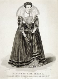 Kuningatar Margot (1553-1615), Navarran kuningatar, Henrik IV:n ensimmäinen vaimo, Margaret Valoisin muotokuva.