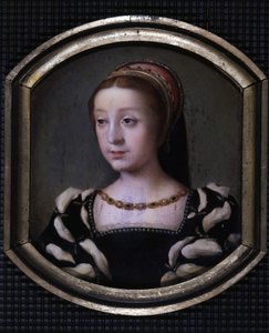 Ranskan Renee (1510-1575), Chartresin ja Montargisin herttuatar, sitten Ferrara, Louis XII:n ja Bretagnen Annen nuorempi tytär. kopio M. Juilleau tekijältä School French