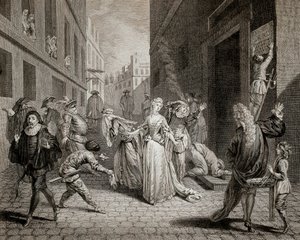 Terror (1793-1794): italialaisia koomikkoja (tulkivat Commedia dell